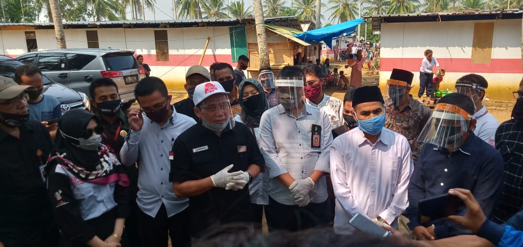 KUNJUNGAN KETUA BAWASLU RI DALAM VERFAK CALON PERSEORANGAN DI KABUPATEN PANDEGLANG