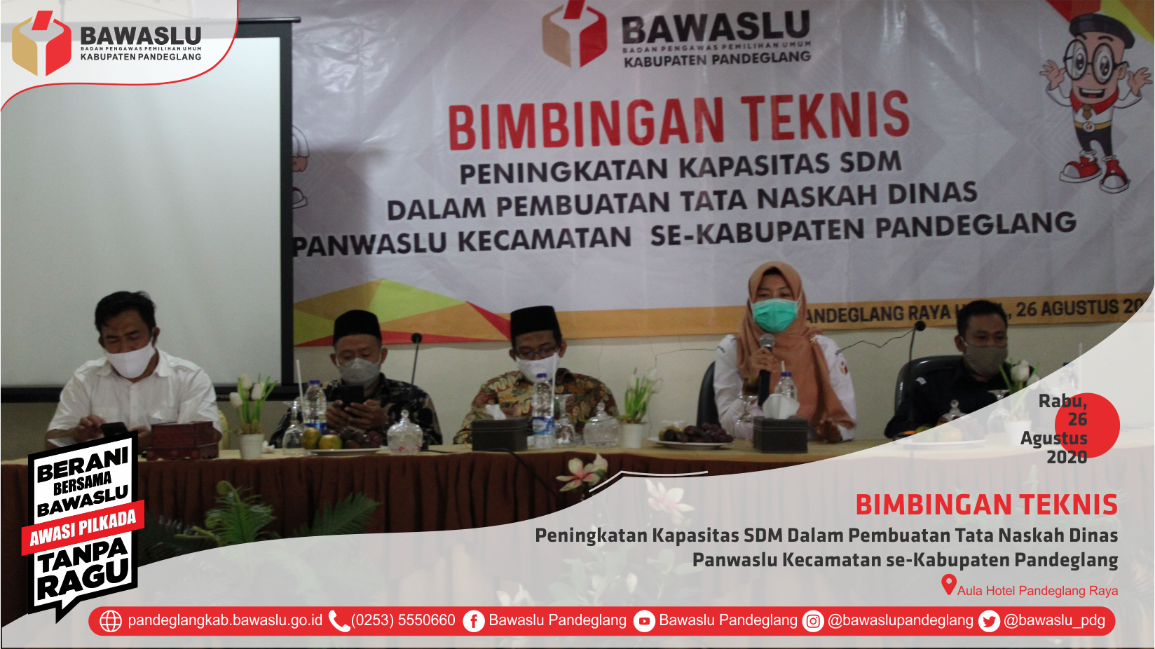 Bawaslu Pandeglang Gelar Bimtek Peningkatan Kapasitas SDM