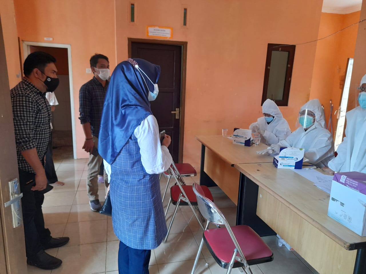 Bawaslu Kabupaten Pandeglang Lakukan Rapid Test Kepada Pengawas TPS