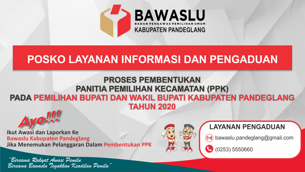 Bawaslu Kabupaten Pandeglang Buka Aduan Pelanggaran Perekrutan PPK