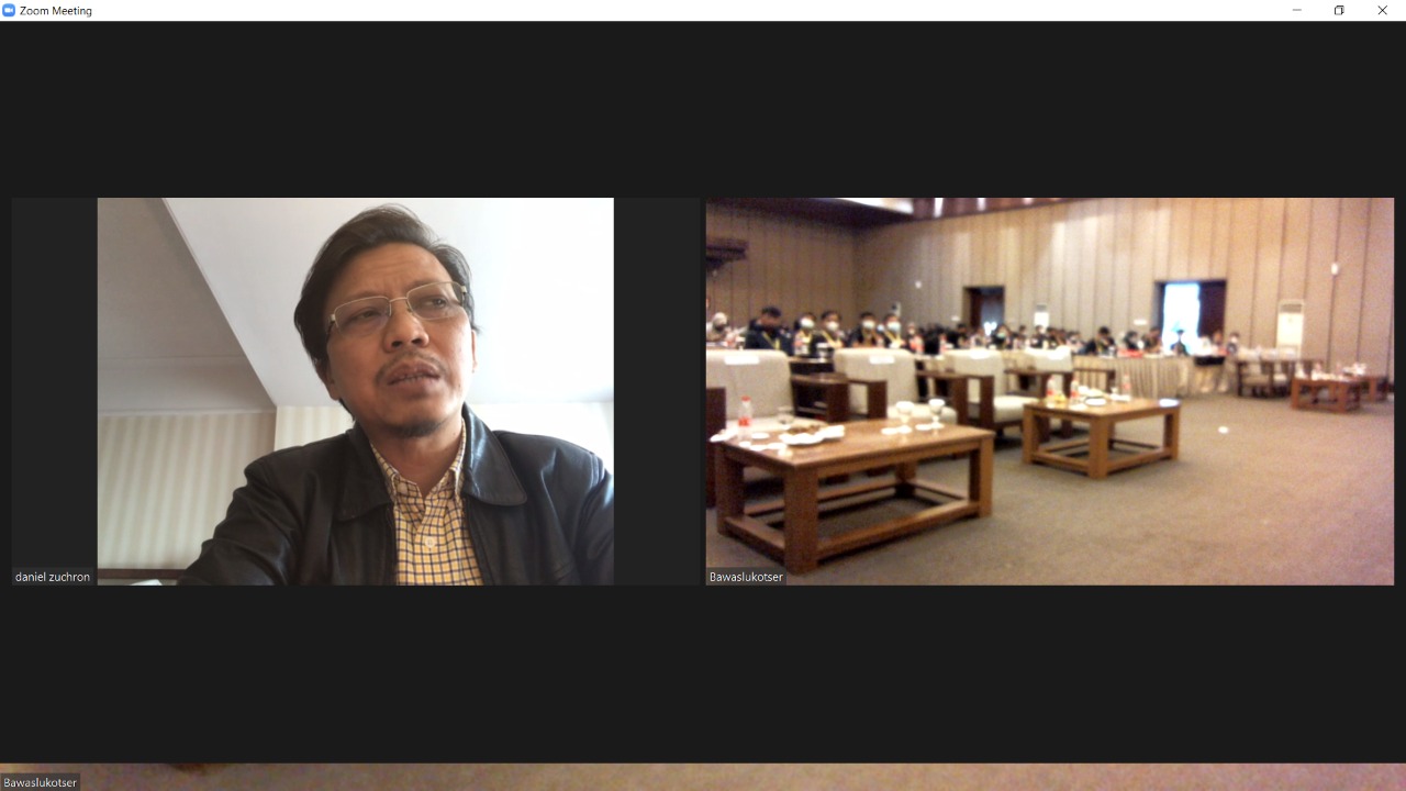 Hari Pertama SKPP 2021 Di Serang, Daniel Zuchron Sampaikan 3 Terapan Dalam Pengawasan Pemilu