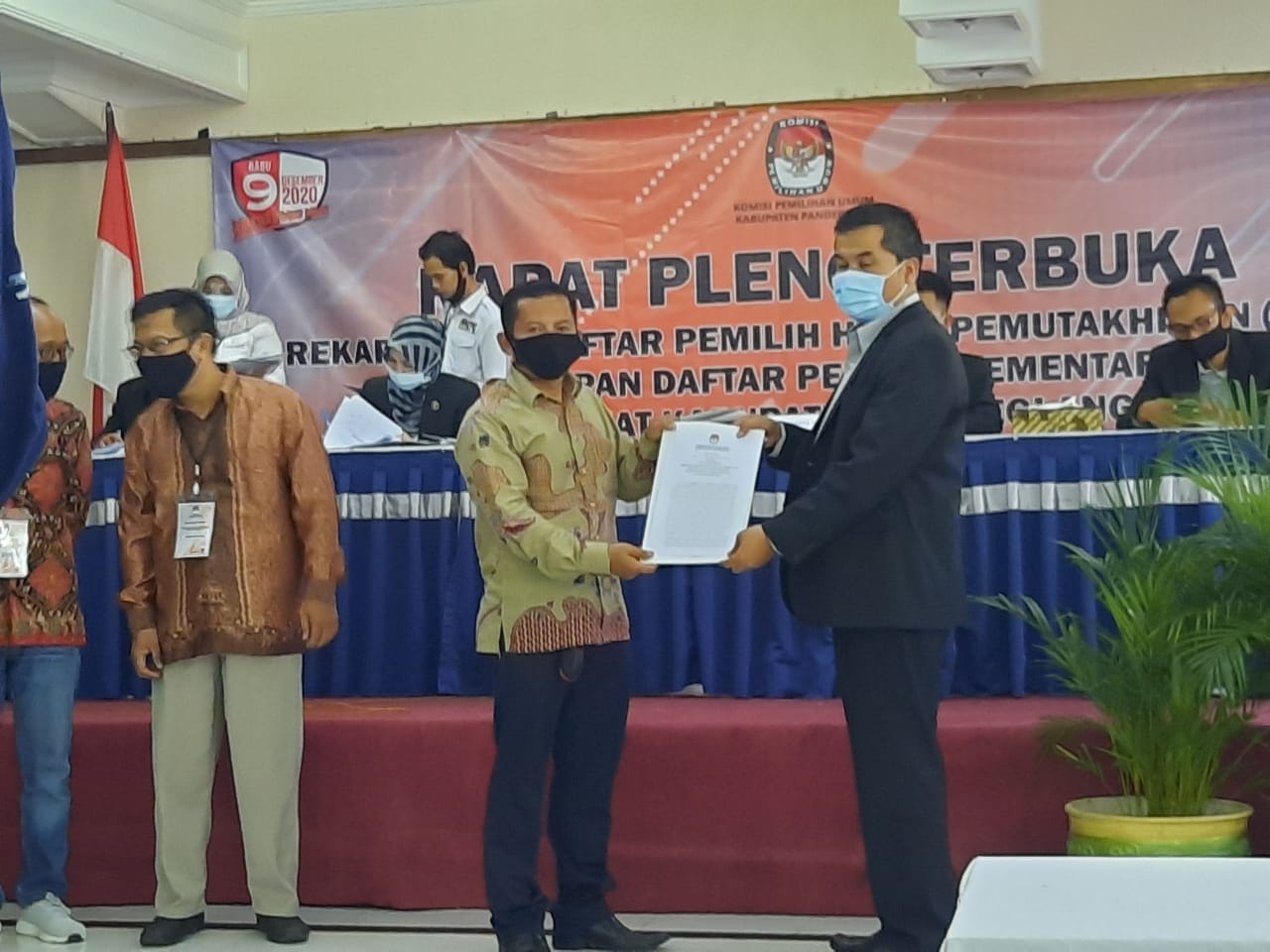 Pengawasan Rapat Pleno Terbuka DPHP dan DPS tingkat Kabupaten Pandeglang