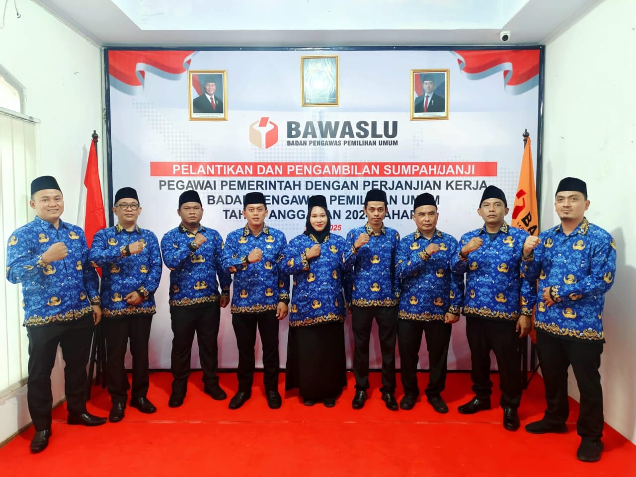 9 Pegawai Bawaslu Kabupaten Pandeglang resmi dilantik sebagai ASN
