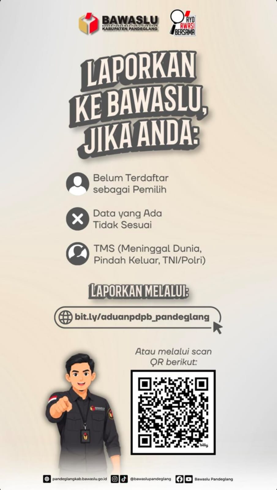 Posko Aduan Daftar Pemilih Bawaslu Kabupaten Pandeglang