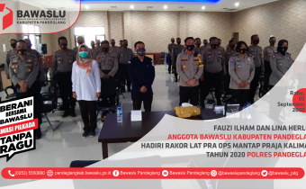 Bawaslu Pandeglang Hadiri Rakor Lat Pra Ops Mantap Praja Kalimaya Polres Pandeglang