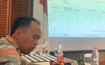 Koordinator Divisi Pencegahan, Partisipasi Masyarakat dan Humas Bawaslu Kabupaten pandeglang saat melakukan pengawasan penetapan Daftar Pemilih Tetap (DPT) Pemilihan Serentak Tahun 2024