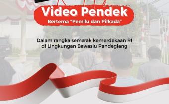 FLYER KOMPETISI VIDEO PENDEK BAWASLU PANDEGLANG